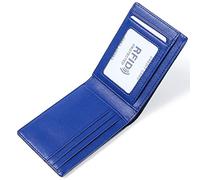 YTBHSHXZ with Blocking Credit Card Wallet Soft Touch Mini Mens Bi-fold(Blu)