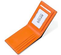 YTBHSHXZ with Blocking Credit Card Wallet Soft Touch Mini Mens Bi-fold(Oranje)