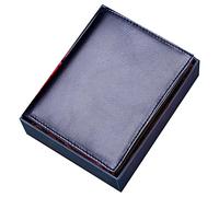 YTBHSHXZ with Blocking,Short Leather Multi-Card Slots Vertical Photo Album and Thickened Wallet(Blu,with Box)