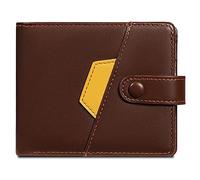 YTBHSHXZ with Blocking, with 9 Card Compartment,1 Coin,2 Cash Compartments,Vintage Multi Slot Small Wallet(Bruin)