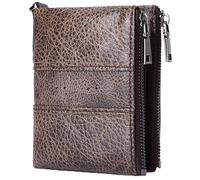 YTBHSHXZ with Small Money Pocket Blocking Genuine Leather with Zip Coin(Bruin)