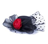 YTBHSHXZ, Women Wedding Fascinator Solid Feather Hair Accessories Hair Clips Hoop Mesh Veil Hairpins(MULTI)