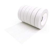 YTBUBOR 6 Pack White Insulating Tape 0.6 Inch 15m PVC Electrical Adhesive Gaffer Tape 50 Feet