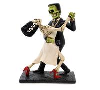 YTC Summit International Frankenstein and Bride Dancing Figurine Day of the Dead Halloween Decoration New