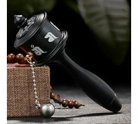 YTDJJWLS 13cm Exquisite Tibetan Supplies Pure Copper Six Words Scriptures Hand Buddhist Prayer Wheel