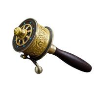 YTDJJWLS 16CM Buddhism Tibetan Classic Portable Fine Copper Prayer Wheel Mini Amitabha Buddha Bless Wheel