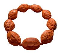 YTDJJWLS 25mm Olive Core Handmade Carved Men's Bracelets High End Creativity, Wood, no gemstone