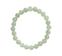 YTDJJWLS 8mm Round Bead Jade Bracelet with Exquisite Chinese Style Bracelet Design, Stone, no gemstone