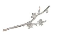 YTDJJWLS Antique Plum Blossom Hairpin Women's Hanfu Hairpin Headwear, 1 Count (Pack of 1), White