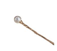 YTDJJWLS Chinese Style Pearl Hairpin Women's Ancient Style High-end Hanfu Headwear, 1 Count (Pack of 1), White