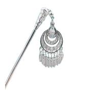 YTDJJWLS Hairpin Ethnic Minority Headwear Performance Clothing Accessories, 1 Count (Pack of 1), White