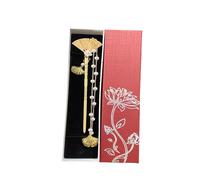 YTDJJWLS Hairpin Women's Traditional Chinese Style High-end Tassel Hairpin Hanfu Hair Accessories, Yellow