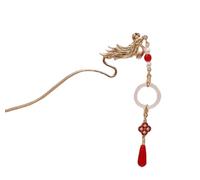 YTDJJWLS Horse Face Skirt Headpiece Chinese Style Hanfu Accessories Chinese Hairpins, Yellow