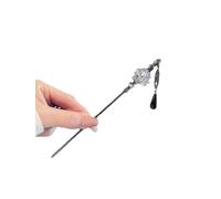YTDJJWLS Ink Wash Flower Hairpin for Women's Ancient Style Minimalist Hanfu Accessories, White