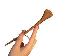 YTDJJWLS Lianpeng Green Sandalwood Hairpin Ancient Style Women's High End Chinese Hairpin, 1 Count (Pack of 1), Yellow