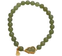 YTDJJWLS Natural Jade Bead Bracelet Female Jade Gourd Ancient Style Jade Bracelet, Stone, no gemstone