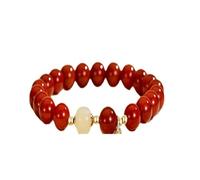 YTDJJWLS Red Bracelet Women's Design Exquisite Chinese Style Bracelet Handpiece, Stone, no gemstone