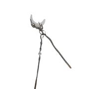 YTDJJWLS Tassel Step Shake Crescent Hairpin with Chinese Style Hairpin High Grade Feeling, White