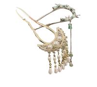 YTDJJWLS U-shaped Hairpin Chinese High-end Horse Face Skirt Headpiece
