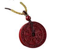 YTDJJWLS Vermilion Pendant Men's Necklace Pendant High End Creativity, Stone, No Gemstone