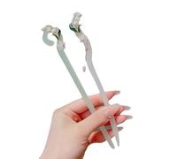 YTDJJWLS White Jade Hairpin Ancient Style Hair Accessories Chinese Hairpin Hanfu Headwear, 1 Count (Pack of 1)