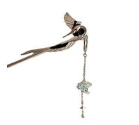 YTDJJWLS Women's Chinese Hanfu Hair Accessories with Tassel Hairpins, Black