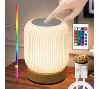 ytdzinoi Cordless Table Lamps Rechargeable 2000mAh Battery Operated Portable Desk Lamp RGB & Stepless Dimmable Touch Lamp Dimmable Night Light Bedside Lamp for Dining Table, Kitchen, Living Room