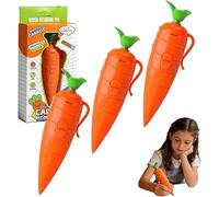 YTDZR Kids Carrot Recorder Toy Ballpoint Pen Writing Tool,60-Second Voice Recorder with Playback & Audio Recorder Pen for Children Learning(3pcs)