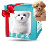 YTDZR New Christmas AI Robot Dog, That Acts Like a Real Dog, Interactive Robotic Pet That Sits, Barks, Walks & Runs Tail Wagging Like a Real Dogs(D)