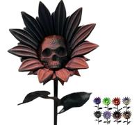 YTDZR The Forbidden Sunflower Sculpture, 3D Printed Skull Bloom Decor,Dark Aesthetic Home Display,A Darkened Bloom of Enigmatic Beauty Plants Decorative, Halloween Flower(C)