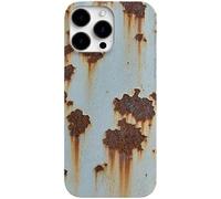 YTDZR Vintage Rust Look Phone Case Compatible with iPhone 16/15/14/13/12/11 ProMax, Industrial Rust Glossy Imitation Phone Cover Shockproof,Rusty Imitation Case Cover.(A,For iPhone 15 Pro Max)