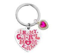 YTEWFGL New Mama Gifts Key Ring - 1 Pc In My Girl Mom Era Heart Keychain For Mother'S Day Mummy To Be Gift New Mom Birthday Christmas Bag Charm Music Lover Keychain