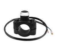 YTFRL 7/8" Motorcycle Handlebar Control Horn Start Switch, Aluminum Handlebar Start/Stop Button with Two Bullet Connectors, Momentary Action Push Button for ATV Dirt Pit Bike Scooter