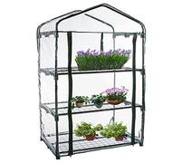 YTFSKFUI 3 Tier Mini Greenhouse Cover, Reinforced PVC, Transparent, Waterproof, Without Iron Frame, For Small Plant House/Grow House
