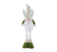 YTFSKFUI Christmas Gnome Bunny, Standing Elf Long Legs Plush Gnome Christmas Decorations Handmade Xmas Gonks with Light, Household Faceless Christmas Gonk for Party Fireplace Table