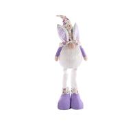 YTFSKFUI Christmas Gnome Bunny, Standing Elf Long Legs Plush Gnome Christmas Decorations Handmade Xmas Gonks with Light, Household Faceless Christmas Gonk for Party Fireplace Table
