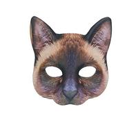 YTFSKFUI Fluffy Realistic Cat Mask,Digital Print therian mask for Halloween Cosplay Party,Makeup Prop Costume Accessory Animal Party, Halloween Easter Carnival
