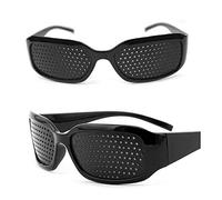 YTFSKFUI Pinhole Glasses, Vision Correction Glasses PC Anti Myopia Spectacles Anti-Fatigue Eyesight Improver Glasses,Pin Holes Stenopeic Glasses,Eye Care Sun Glassess