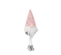 YTFSKFUI Pink Gnome Christmas Decorations, Faceless Christmas Gnome with Bell Hanging Ornament, Cute Plush Elf Christmas Gonk with String, Creative Gonk Christmas Decorations for Home