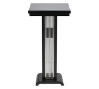 YTGHBIML Vertical Podium Lectern Stand, Modern Speaking Pulpits for Churches with Acrylic Accent Metal Bars & Stable Base,Portable Reception Desk