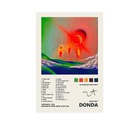 YTGMO Kanye Poster West Donda Music Album Cover Signed Limited Poster Canvas Poster Bedroom Decor Sports Landscape Office Room Decor Gift Unframe:12x18inch(30x45cm)