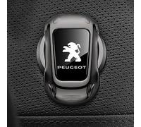 YTHHHN Car Engine Start Stop Button Cover, For Peugeot 5008 7 Seats 2017-2023 Zinc Alloy One-Key Start Button Cover,Key Ignition Starter Knob Ring