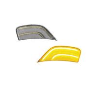 YTJLF For GMC For Yukon For Denali 2021 2022 2023 2x LED Front Fender Side Marker Light Side Mirror Turn Signal Light(C Yellow Light)