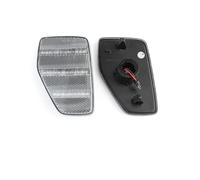 YTJLF For Hummer For H3 2006-2010 For H3T 2009-2010 2X Smoked Dynamic LED Front Fender Side Marker Lights Side Mirror Turn Signal Light(B)