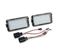 YTJLF Number Plate Light For Seat For Altea For Arosa For Cordoba For Ibiza For Leon For Toledo 2Pcs White LED Number License Plate Light OEM 5P0943021 License Lamps