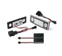 YTJLF Number Plate Light For Skoda For Octavia For MKII For 1Z For A5 09-13 For Roomster For 5J 06-10 2X White Canbus Error Free LED License Number Plate Light License Lamps