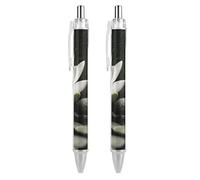 YTLKGFP Custom And Black Zen Stones Ballpoint Pen Personalized Pens Retractable Pens DIY Photo Pen Smooth Black Ink Writing Suitable for Business Office School Graduation Gifts 2 PCS
