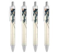 YTLKGFP Custom Ice Hockey Pattern Ballpoint Pen Personalized Pens Retractable Pens DIY Photo Pen Smooth Black Ink Writing Suitable for Business Office School Graduation Gifts 4 PCS
