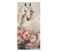 YTLKGFP Horse Image Towel Quick Dry Soft Hand Towel 28.7'' X 13.8'' Microfiber Absorbent Towels Light Weight Decorative Washcloth for Beach Bathroom Spa Gym Hotel