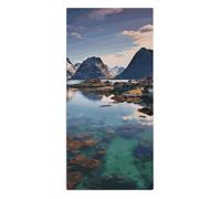 YTLKGFP Norway Islands Towel Quick Dry Soft Hand Towel 28.7'' X 13.8'' Microfiber Absorbent Towels Light Weight Decorative Washcloth for Beach Bathroom Spa Gym Hotel